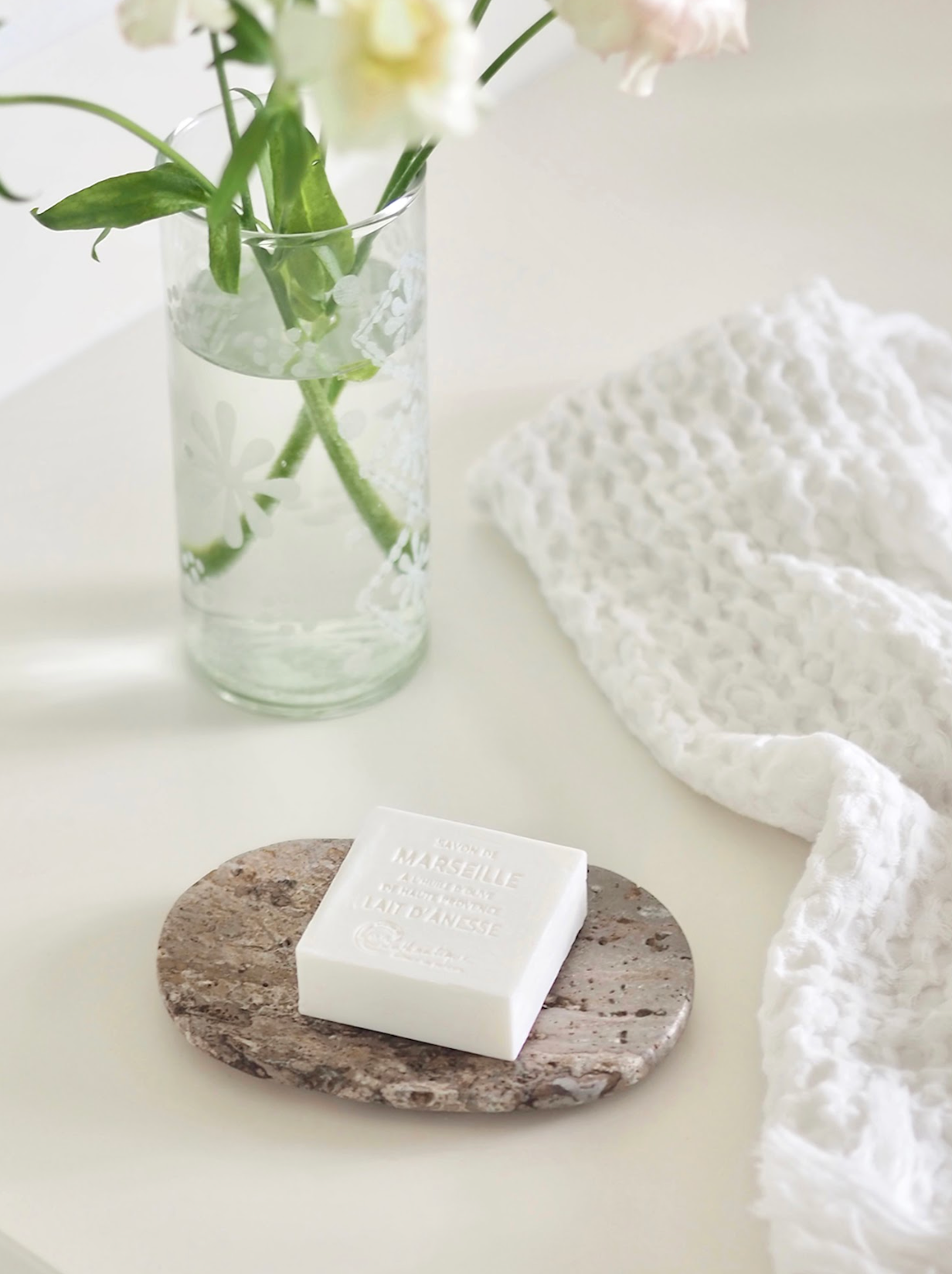 Travertine Soap Dish