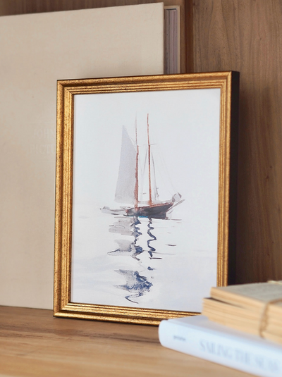 Sailboat Framed Canvas Print | 8x10 - The Cross Decor & Design