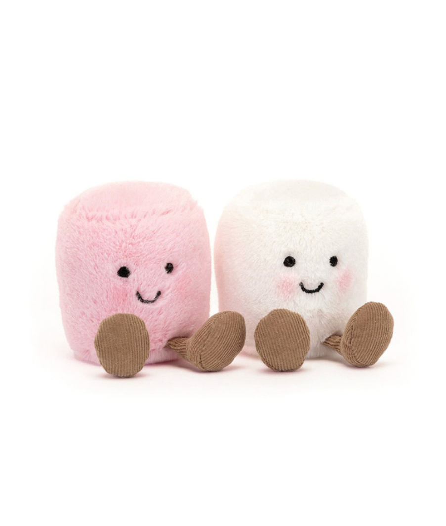 Jellycat Amuseables Pink and White Marshmallows