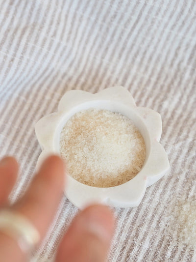 Marble Lotus Pinch Bowl - The Cross Decor & Design