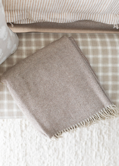 Juno Taupe Cashmere Throw - The Cross Decor & Design