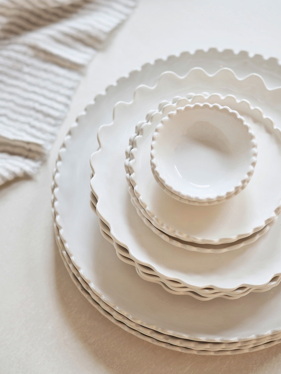 Nova Scalloped Dishware - The Cross Decor & Design