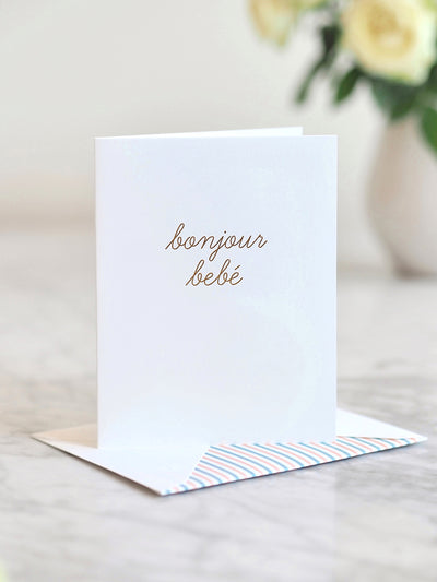 Bonjour Bebe Card - The Cross Decor & Design