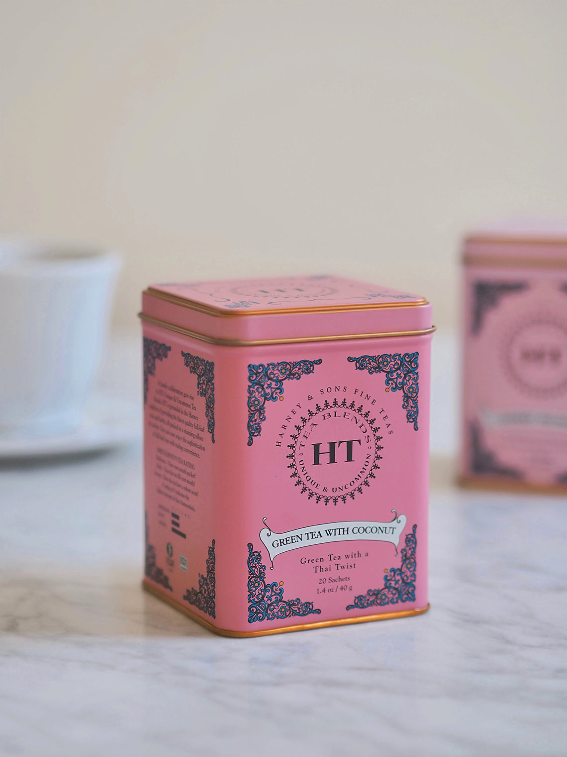 Green Tea with Coconut Tea Tin - The Cross Decor & Design