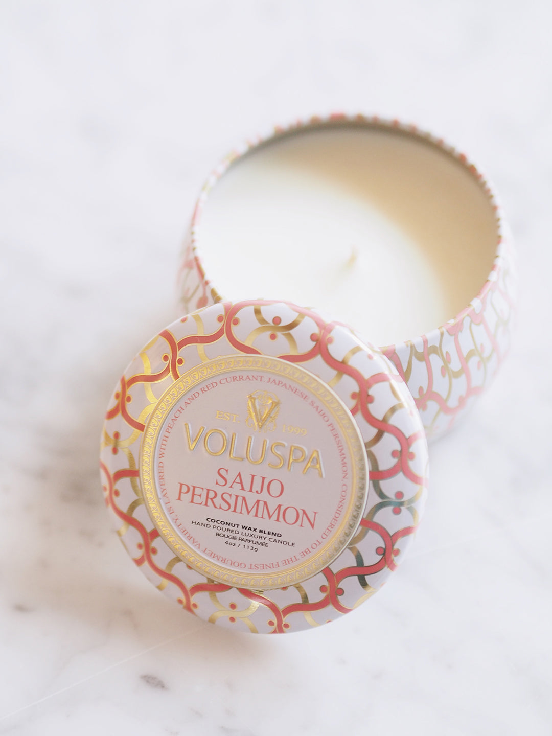Saijo Persimmon Mini Tin Candle - The Cross Decor & Design