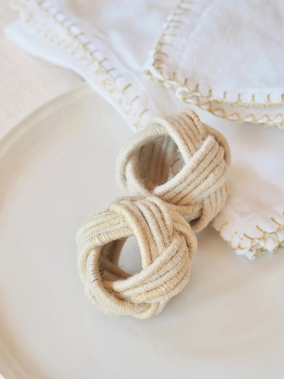 Jute Braided Napkin Ring - The Cross Decor & Design