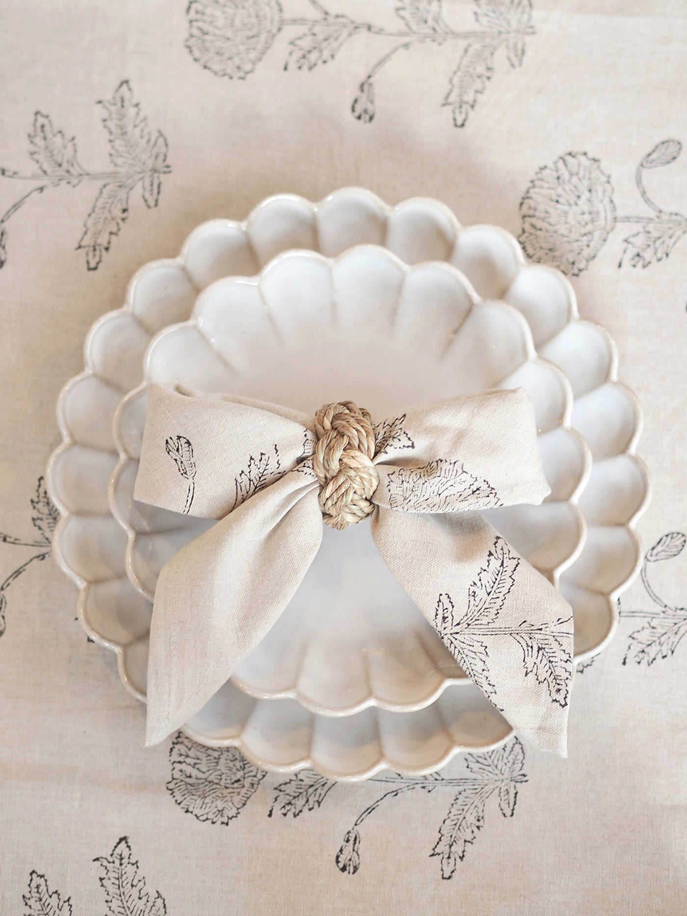 Flor Block Print Napkin - The Cross Decor & Design