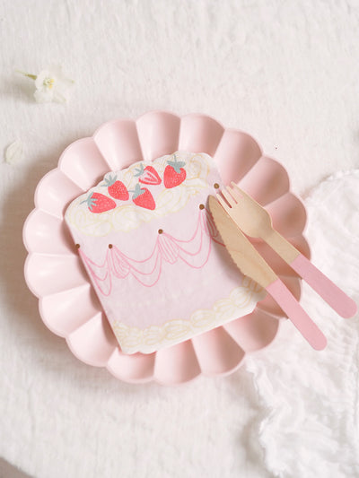 Pink Cake Napkins - The Cross Decor & Design