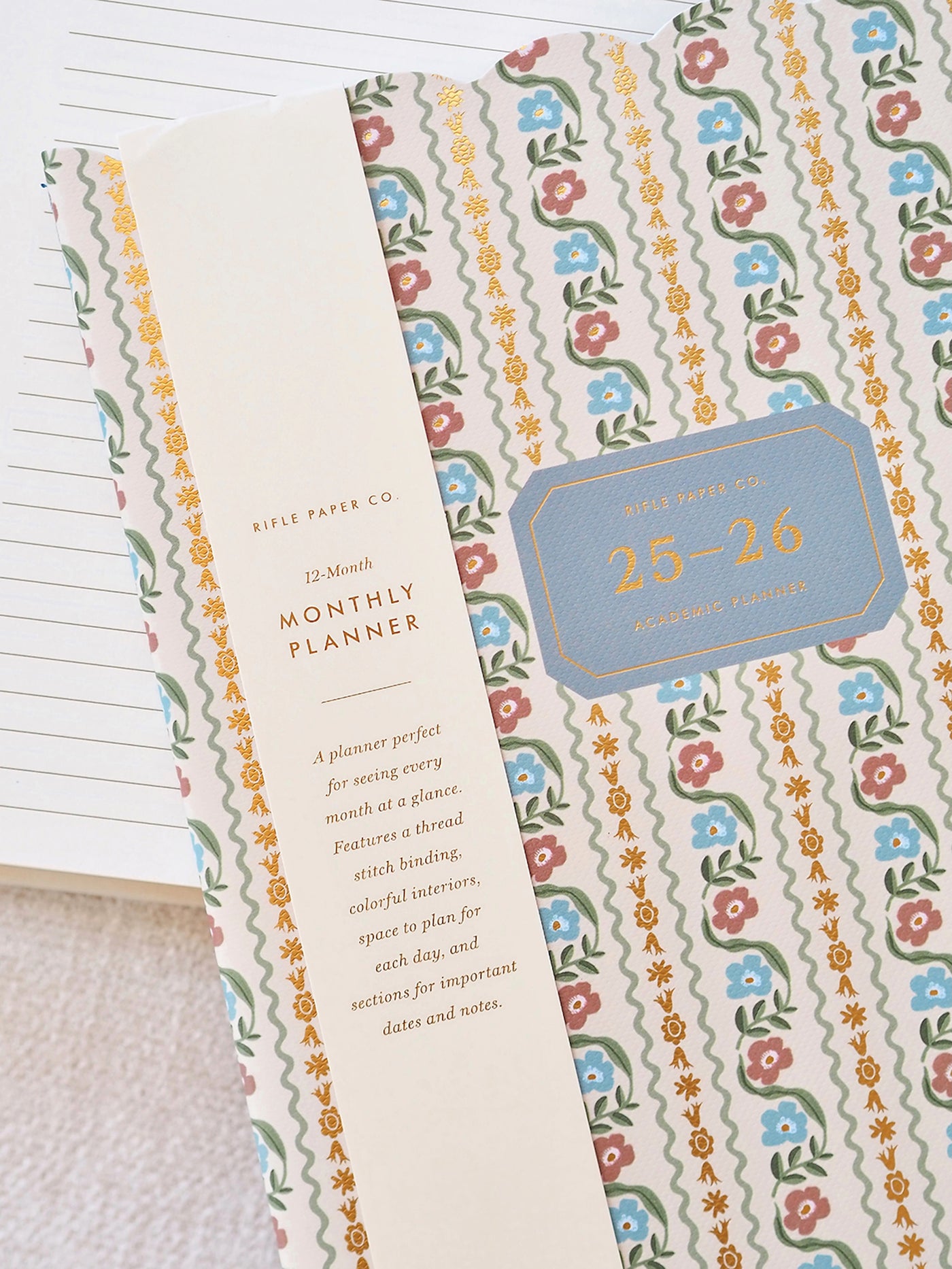 2026 Delphine 12-Month Academic Appointment Notebook - The Cross Decor & Design