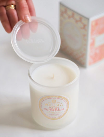 Saijo Persimmon Classic Boxed Candle - The Cross Decor & Design