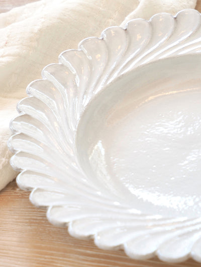 Astier De Villate | Peggy Scalloped Edge Soup Plate - The Cross Decor & Design