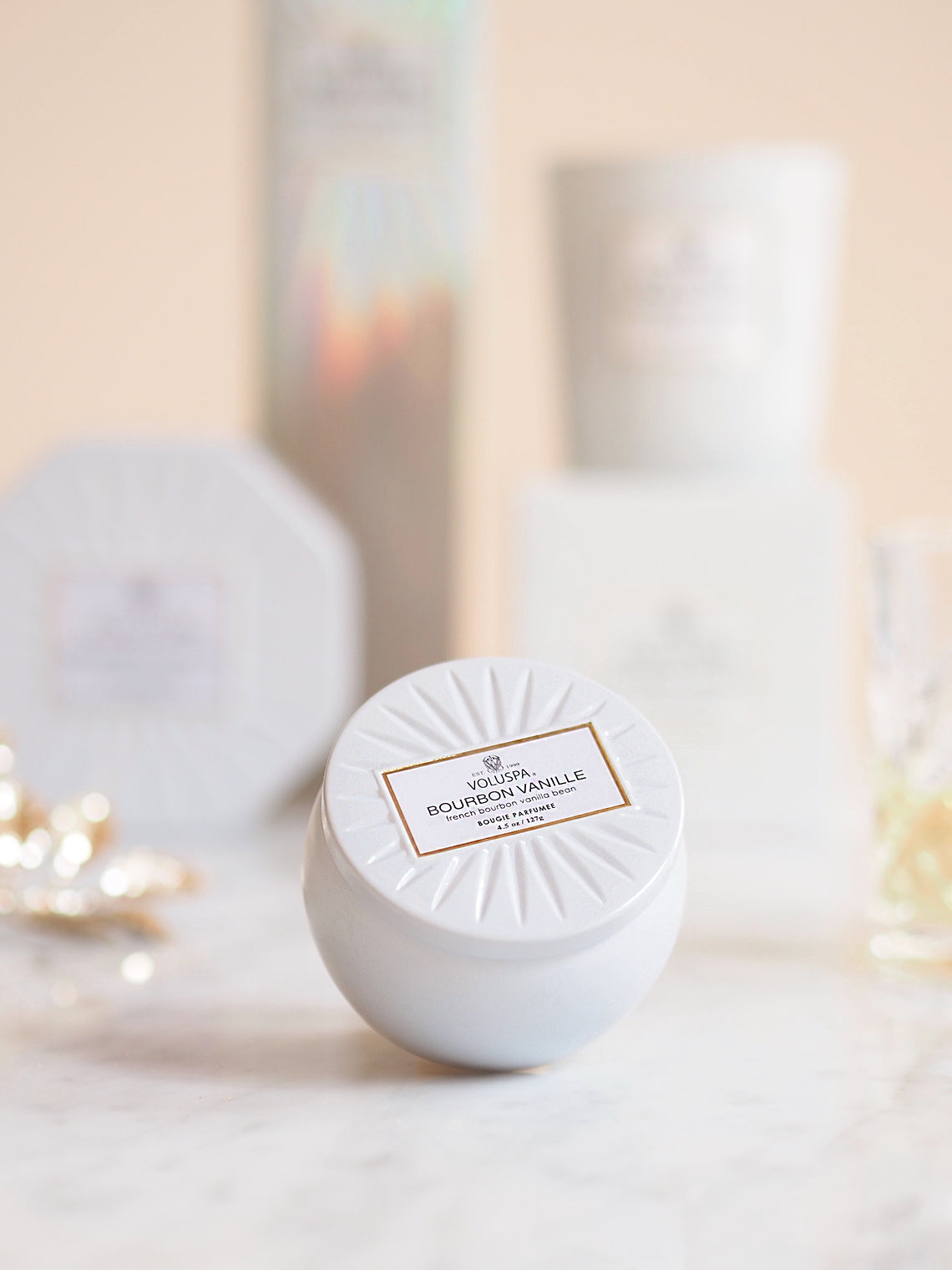 Bourbon Vanille Mini Tin Candle - The Cross Decor & Design