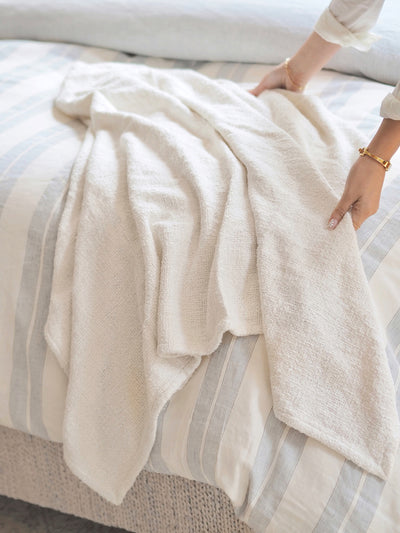 Abby Ivory Throw - The Cross Decor & Design