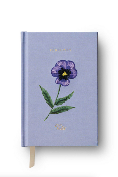 Birth Month Mini Embroidered Journals - The Cross Decor & Design