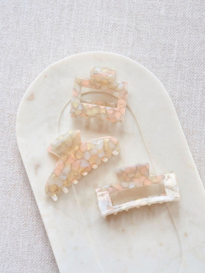 Pastel Moon Claw Clip