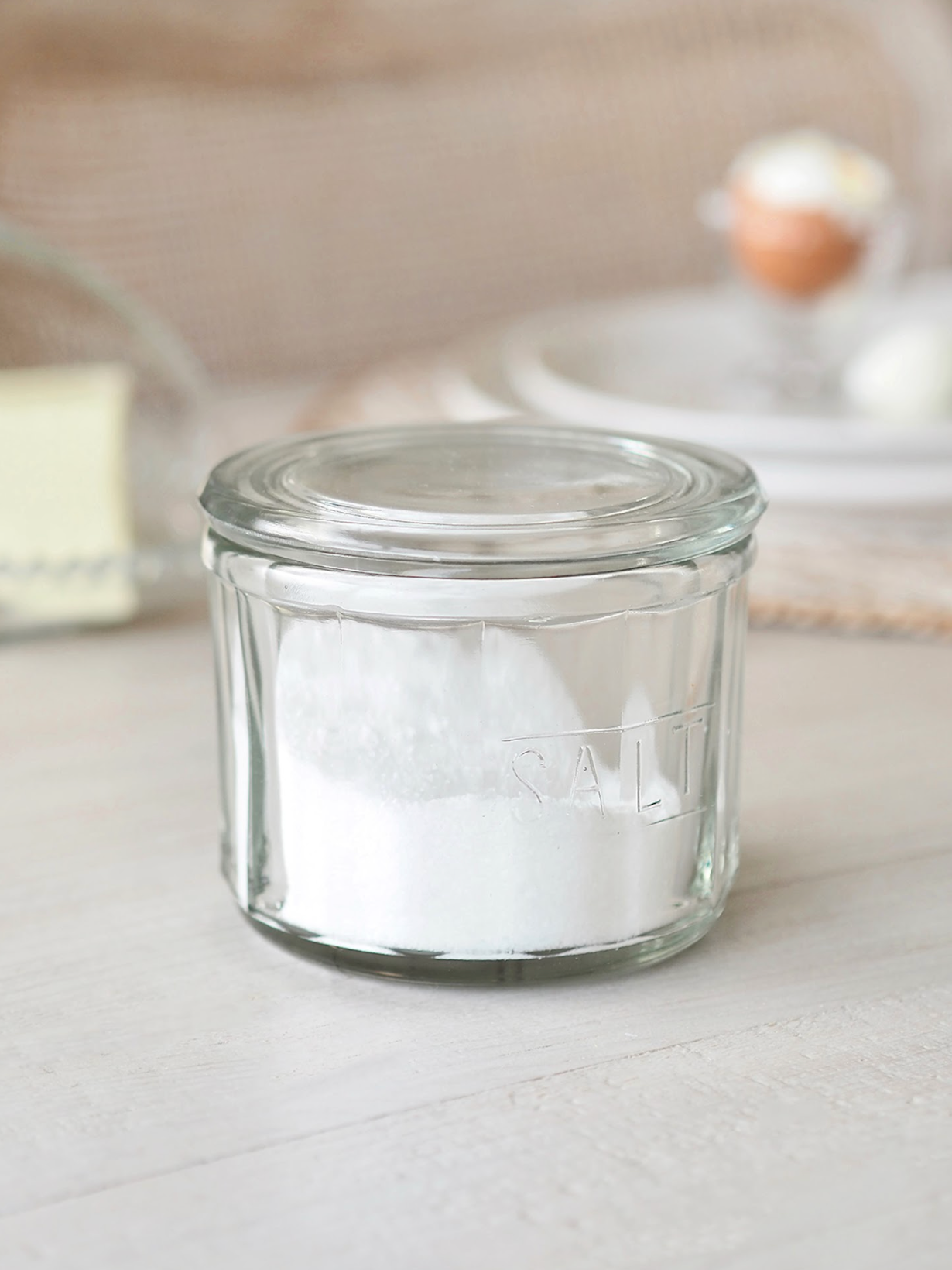 Macie Glass Salt Jar - The Cross Decor & Design