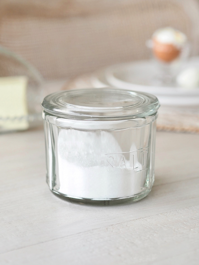Macie Glass Salt Jar - The Cross Decor & Design