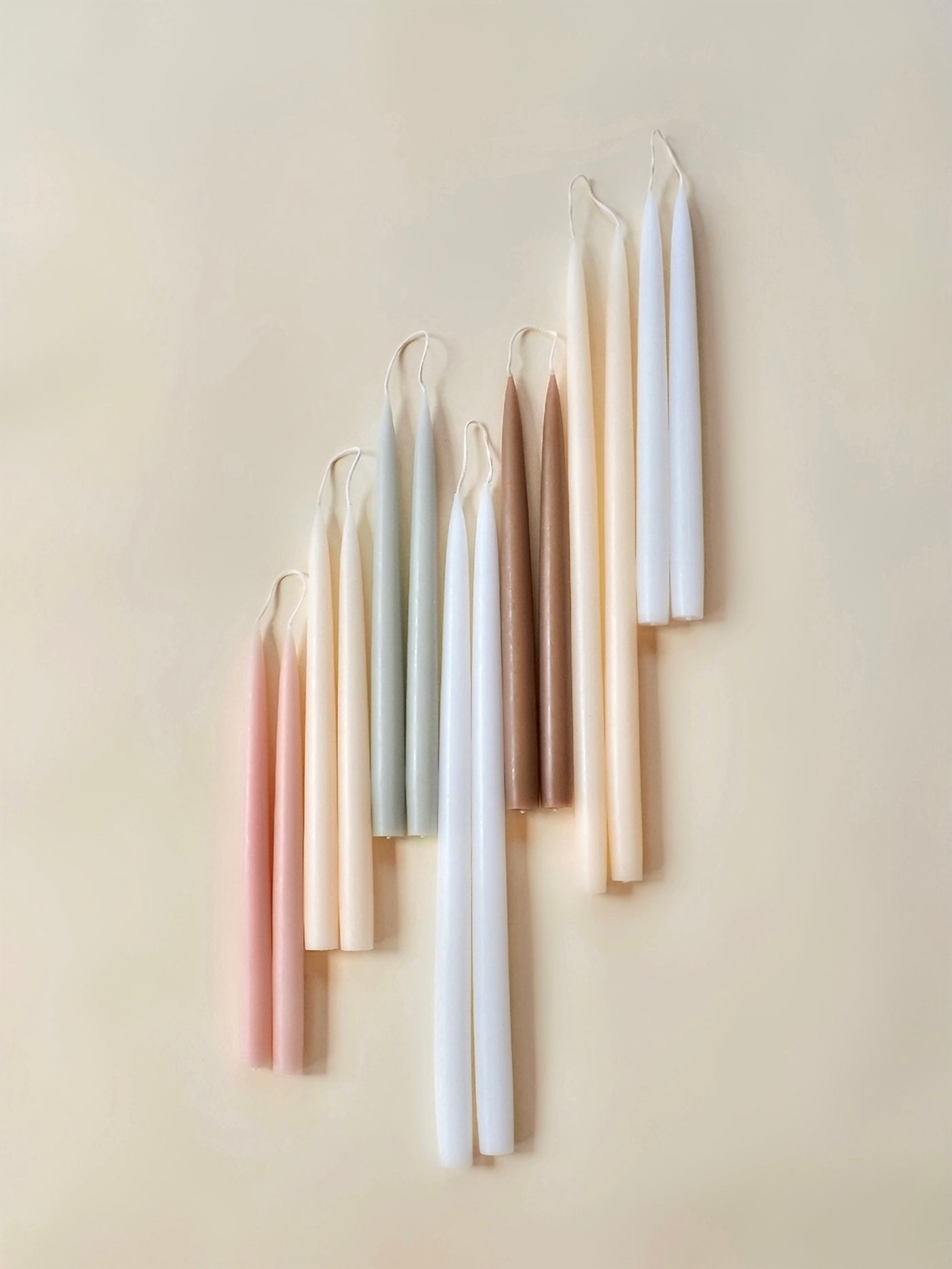 Twilight Nougat Taper Candle Set 12"