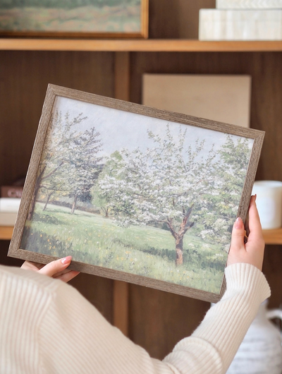 Cherry Blossom Trees Framed Canvas Print - The Cross Decor & Design