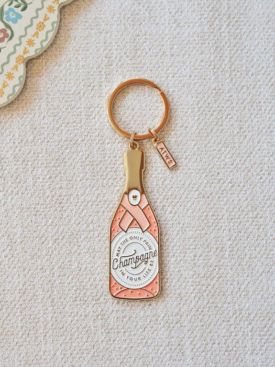 Champagne Keychain - The Cross Decor & Design