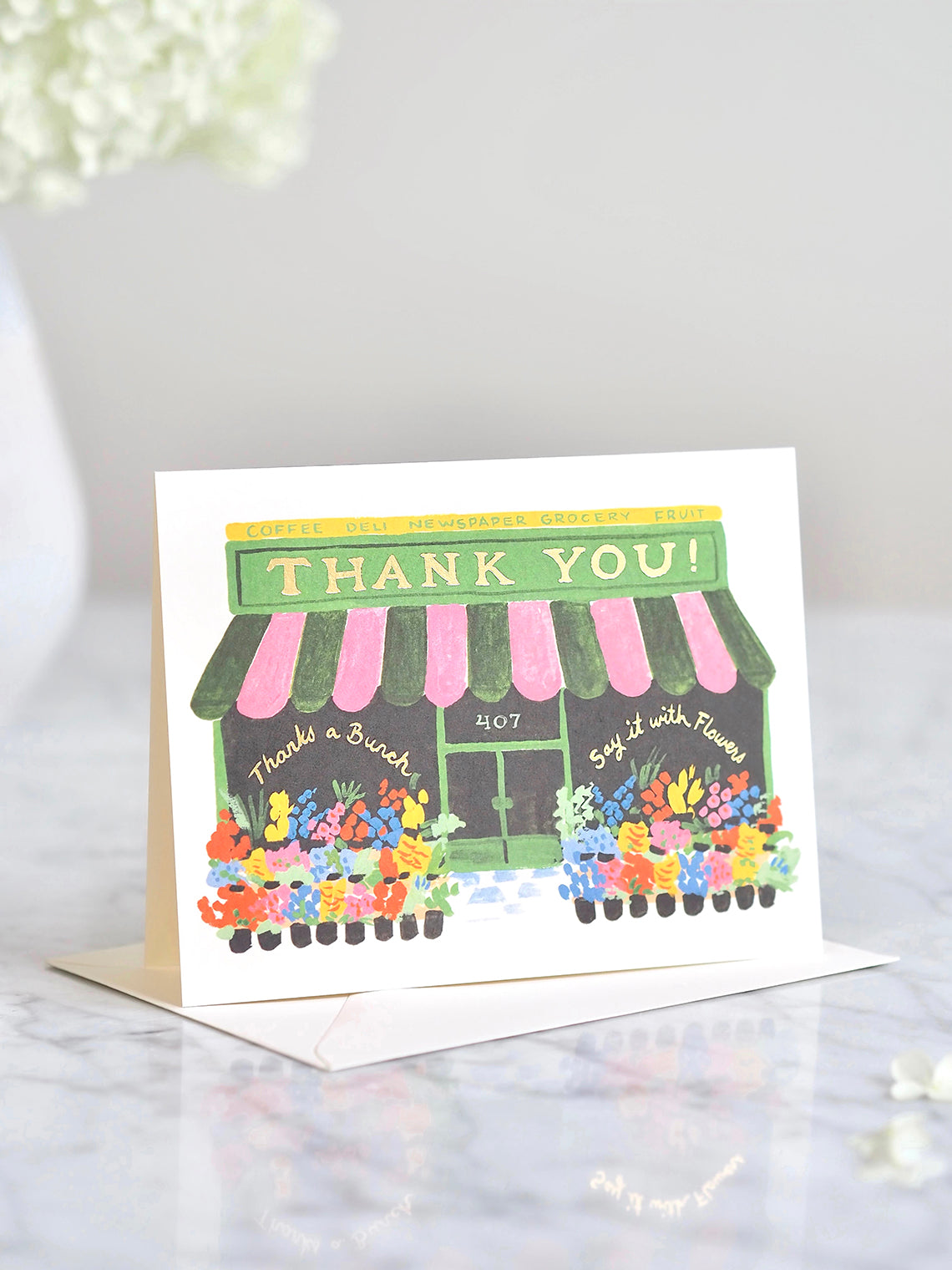 Flower Shop Thank You Card - The Cross Decor & Design