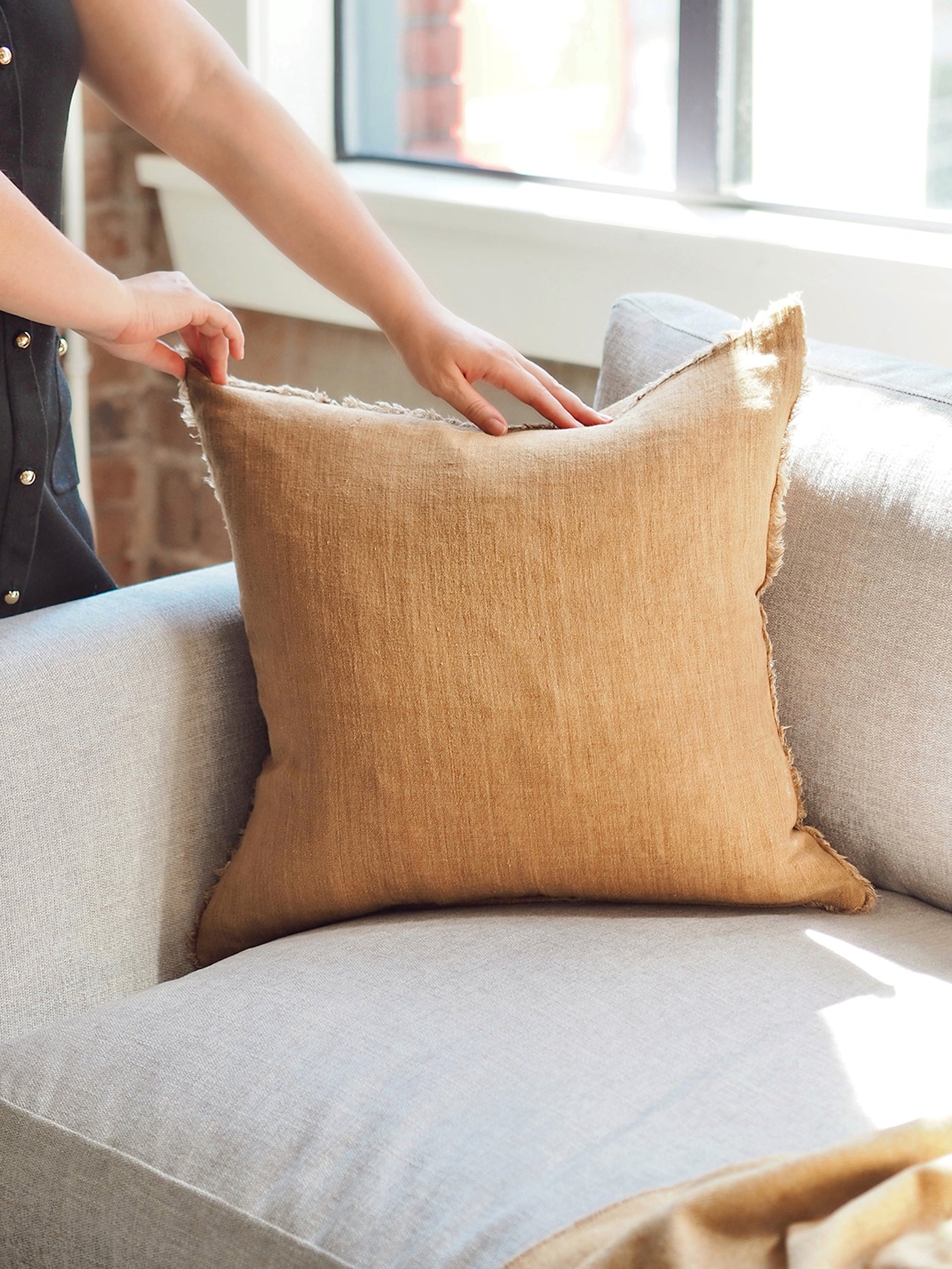 Lina Tawny Pillow | 20x20 - The Cross Decor & Design