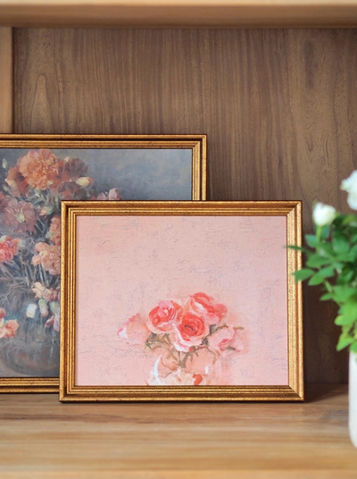 Blush Roses Framed Canvas Print | 8x10 - The Cross Decor & Design