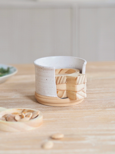 Noa Tapas Plates and Holder - The Cross Decor & Design