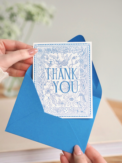 Delft Thank You Card - The Cross Decor & Design