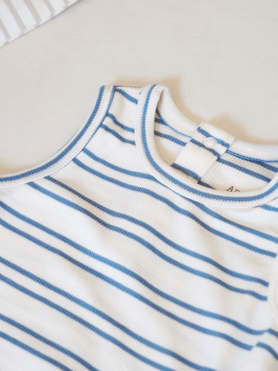 Sky Blue Stripe Tank Bubble - The Cross Decor & Design