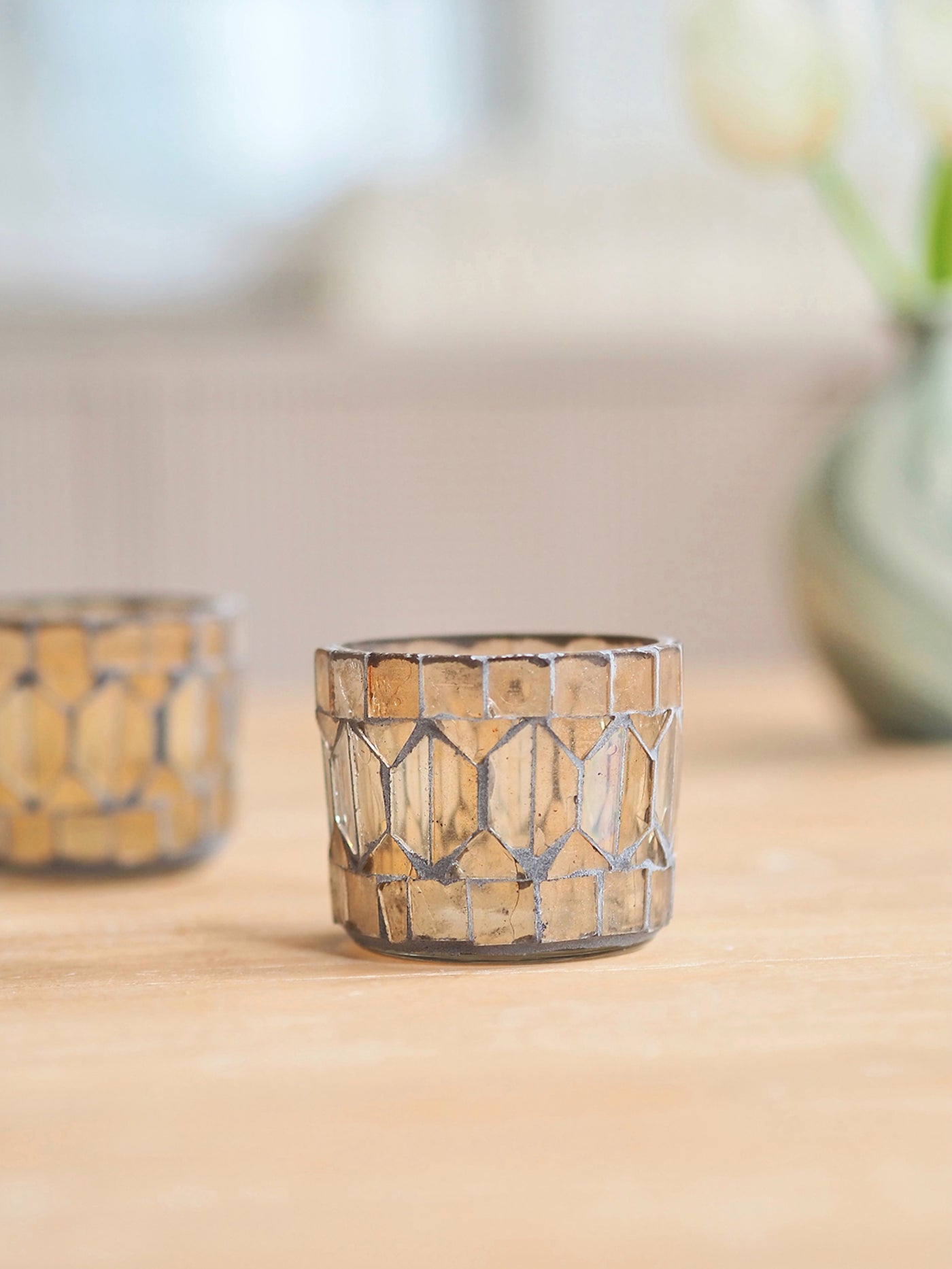 Glass Mosaic Tealight Holder