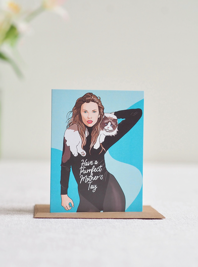 Purrfect Mothers Tay Taylor Swift Card - The Cross Decor & Design
