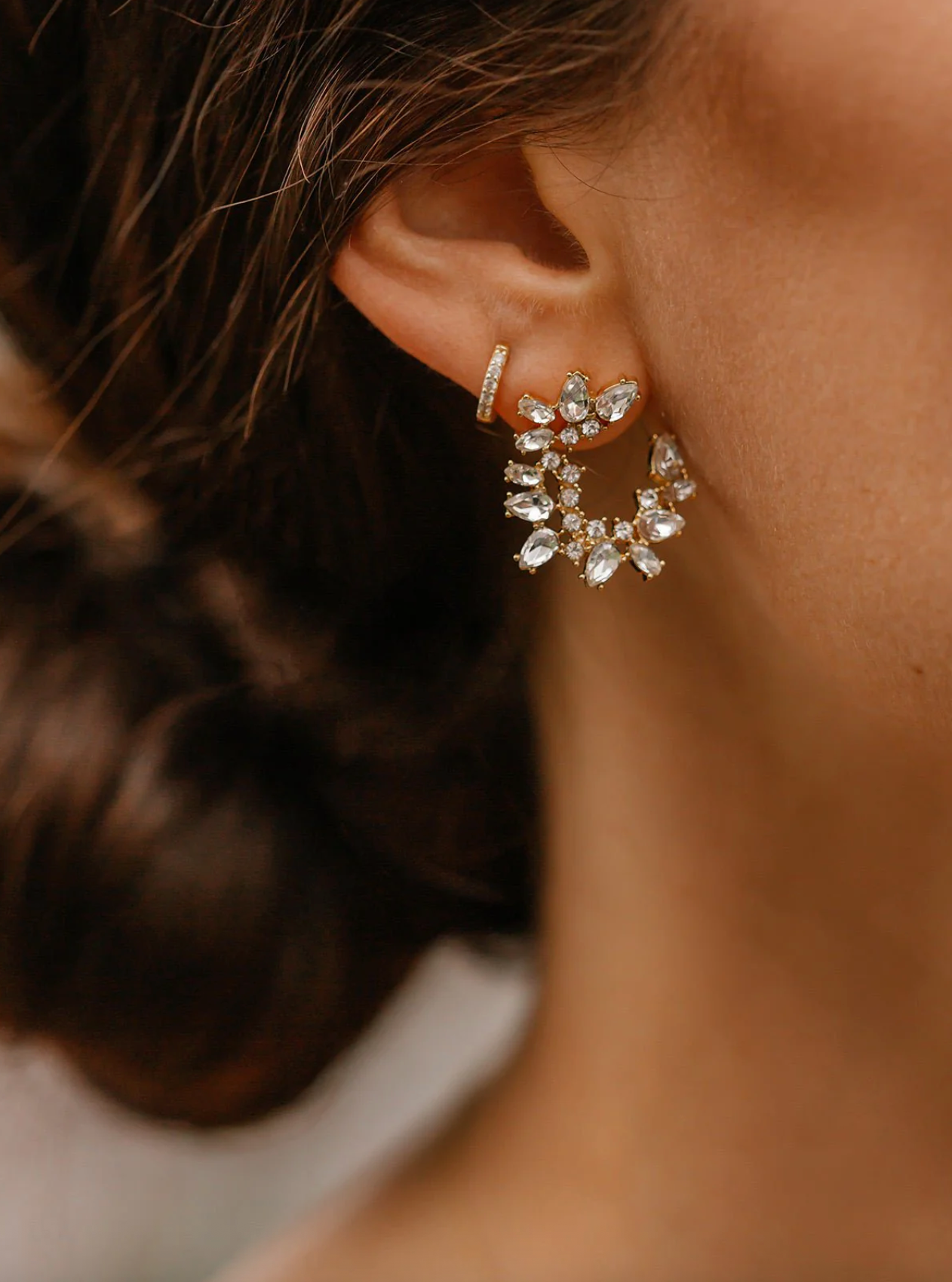 Lupe Crescent Studs - The Cross Decor & Design