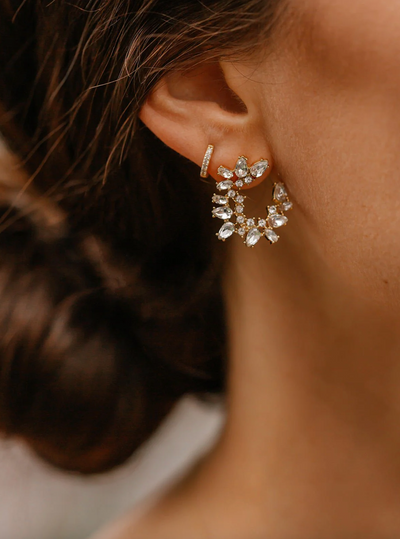 Lupe Crescent Studs - The Cross Decor & Design