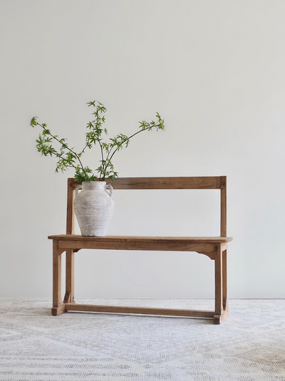 Vintage Garden Bench w/ Back