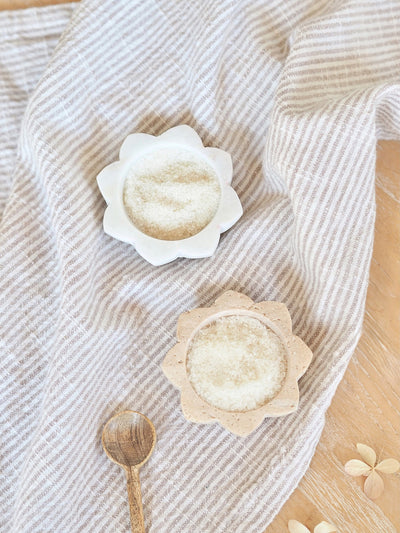 Marble Lotus Pinch Bowl - The Cross Decor & Design