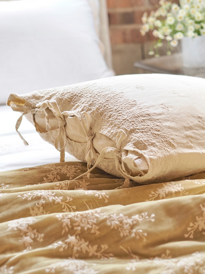 Ines Parchment Bedding - The Cross Decor & Design