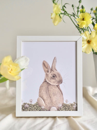 Bunny Art Print | 8x10 - The Cross Decor & Design