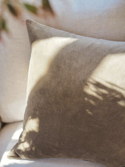 Vera Carob Velvet Pillow | 18x18 - The Cross Decor & Design