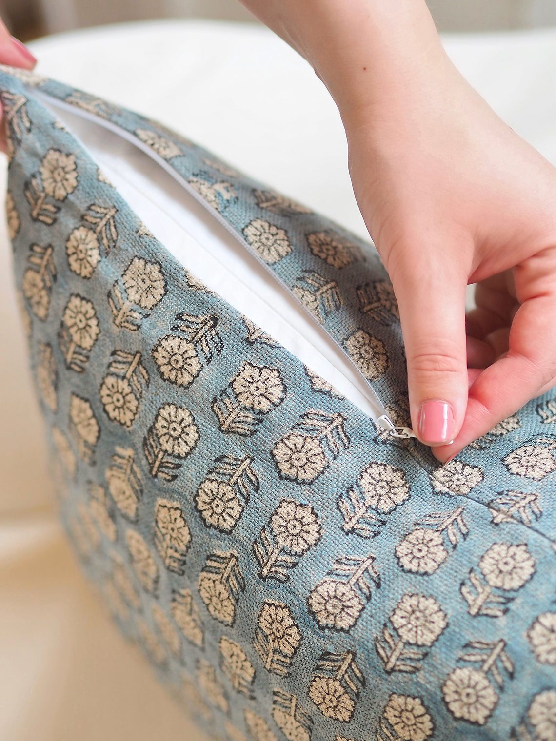 Tulsi Teal Pillow | 14x20