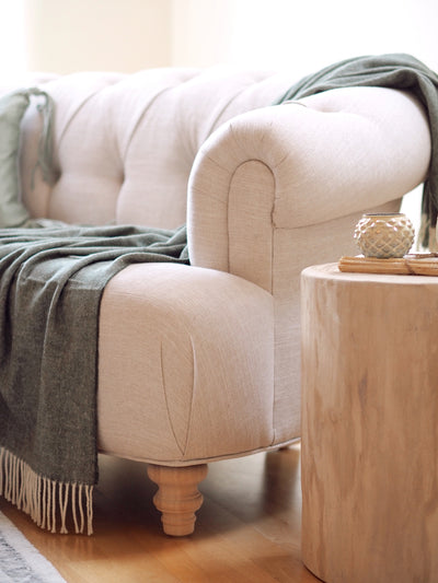 Monroe Hunter Herringbone Throw - The Cross Decor & Design