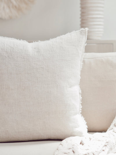 Lina Chambray Pillow | 24x24 - The Cross Decor & Design