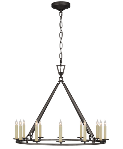 Darlana Aged Iron Chandelier - The Cross Decor & Design