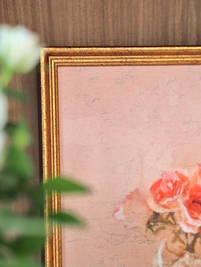 Blush Roses Framed Canvas Print | 8x10 - The Cross Decor & Design