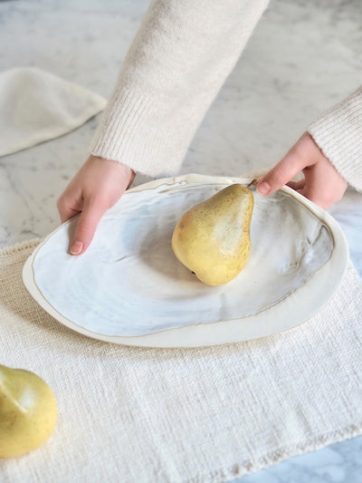 White Seashell Dish - The Cross Decor & Design
