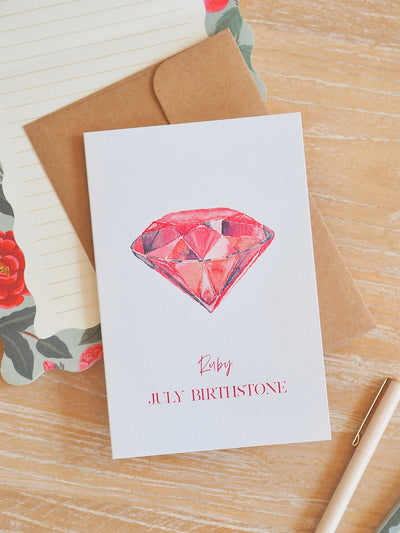 July Birthstone Card - The Cross Decor & Design
