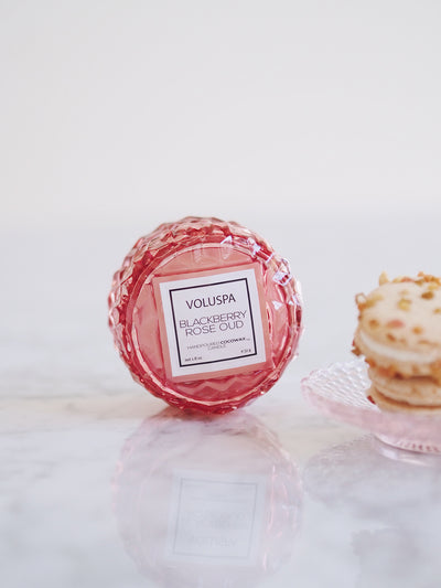 Blackberry Rose Oud Macaron Candle - The Cross Decor & Design