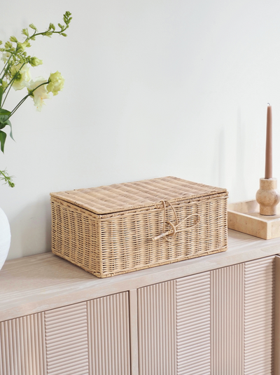 Cecilia Rattan Storage Box - The Cross Decor & Design