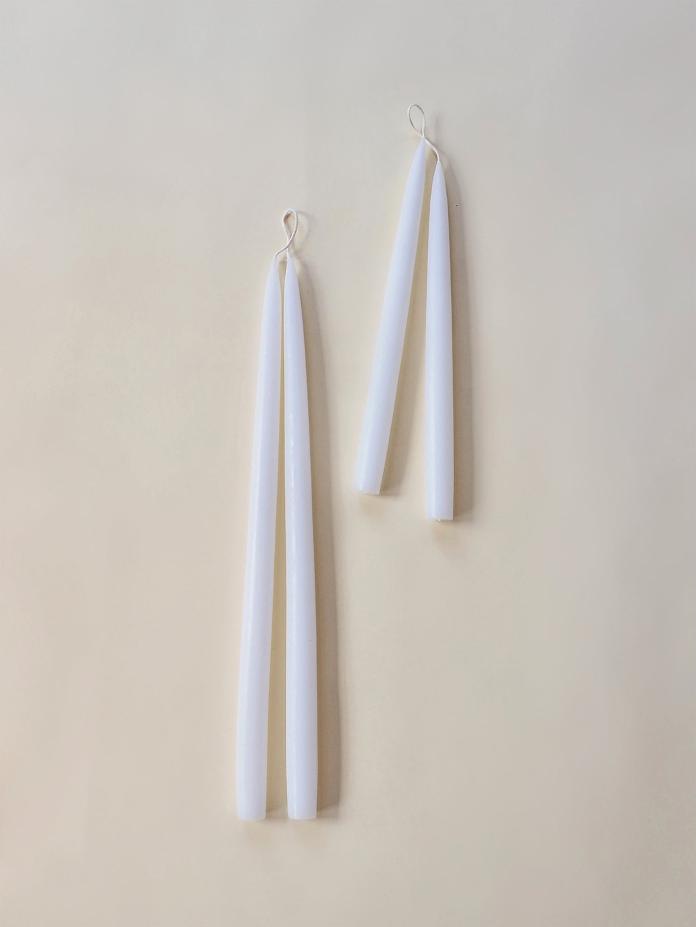 Twilight White Taper Candle Set