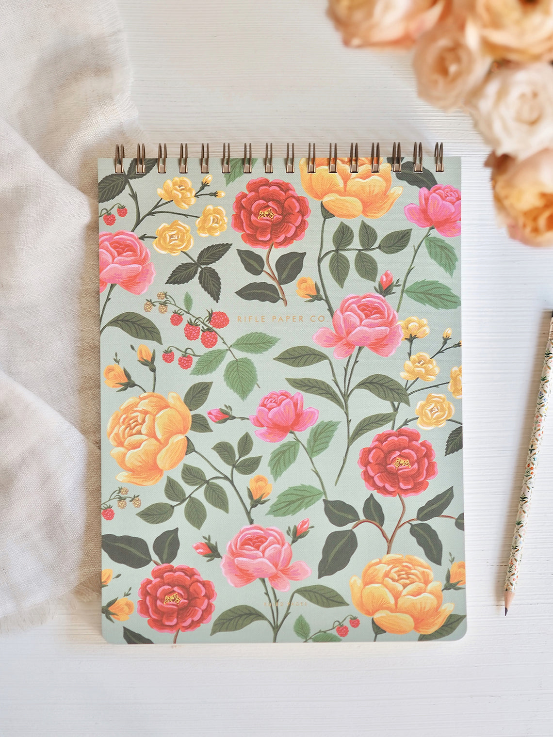 Roses Spiral Notebook - The Cross Decor & Design